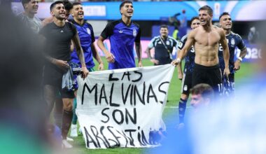 Fifa World Cup: Argentina parade ‘Malvinas’ banner after semi-final victory