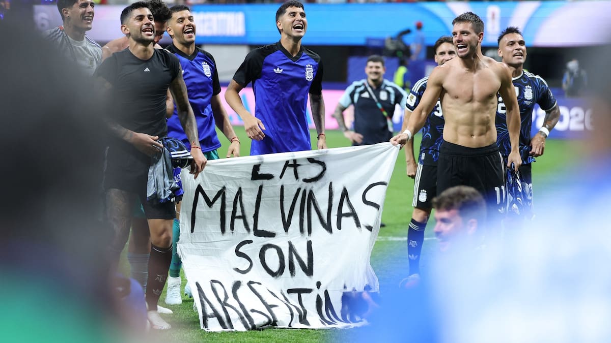 Fifa World Cup: Argentina parade ‘Malvinas’ banner after semi-final victory
