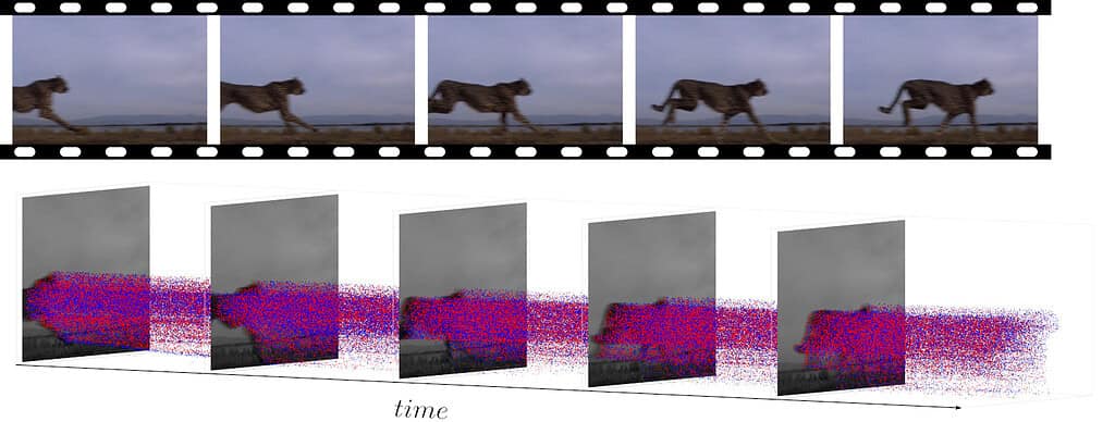 Horse running across a flat landscape at sunset with a time-lapse sequence.