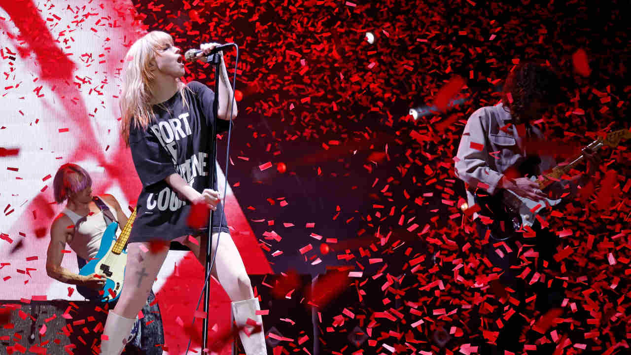 Paramore performing live in 2023
