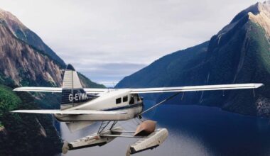The approach into Martins Bay Aerodrome is a fun challenge with little room for error. [Credit: Sean Siff/MSFS2024]