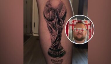 England supporter rethinks World Cup tattoo as dream ends in defeat to Argentina