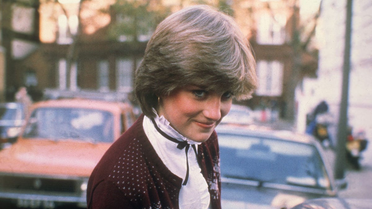Lady Diana Spencer leaving her flat at Coleherne Court in Earl's Court London