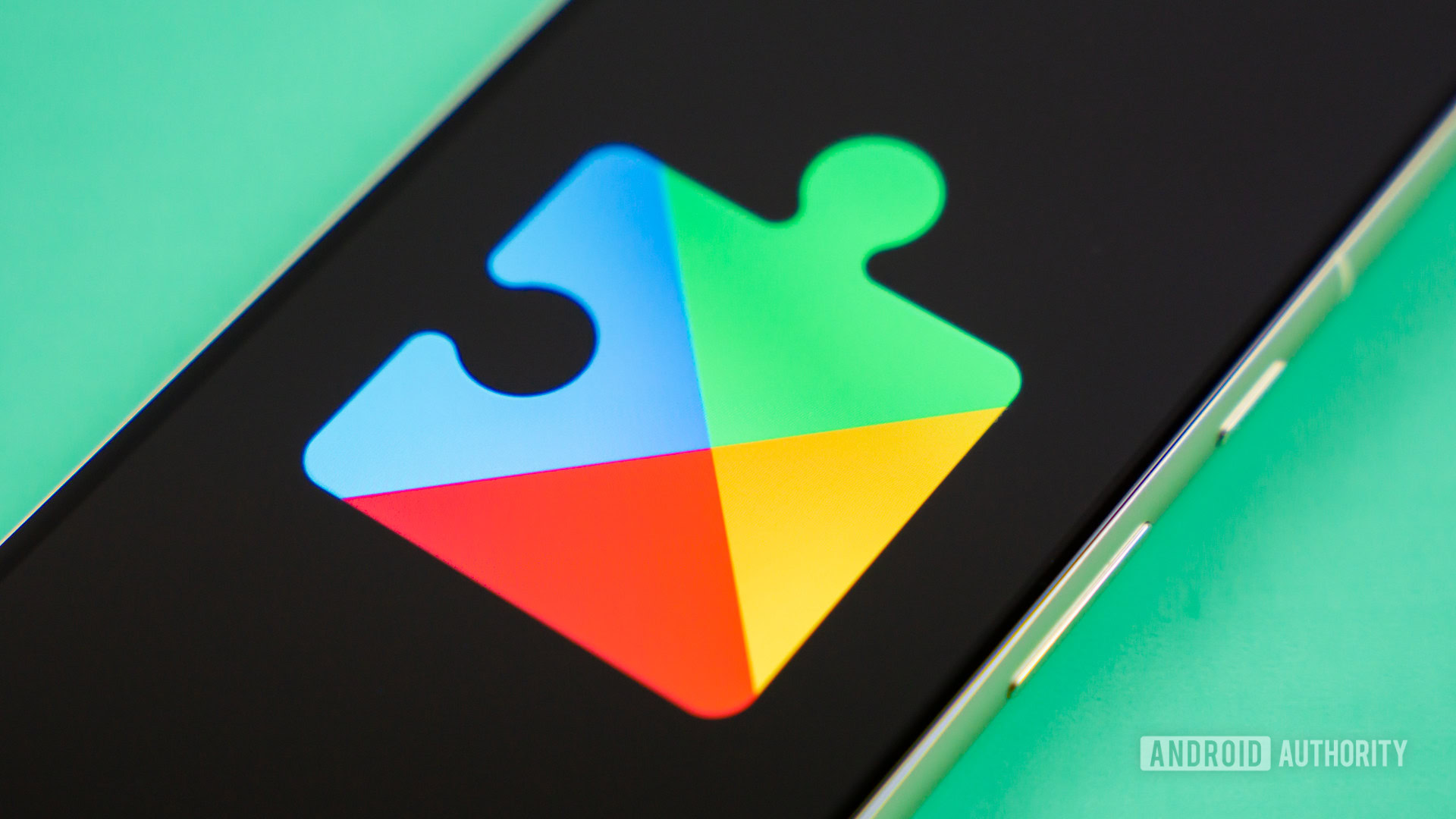 Google Play Services logo on smartphone Stock photo 5 Google Play Services logo on smartphone Stock photo 5