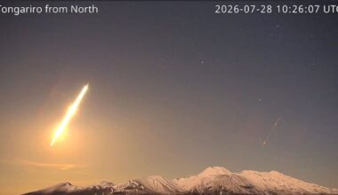 Suspected meteor sightings reported across North Island for second night
