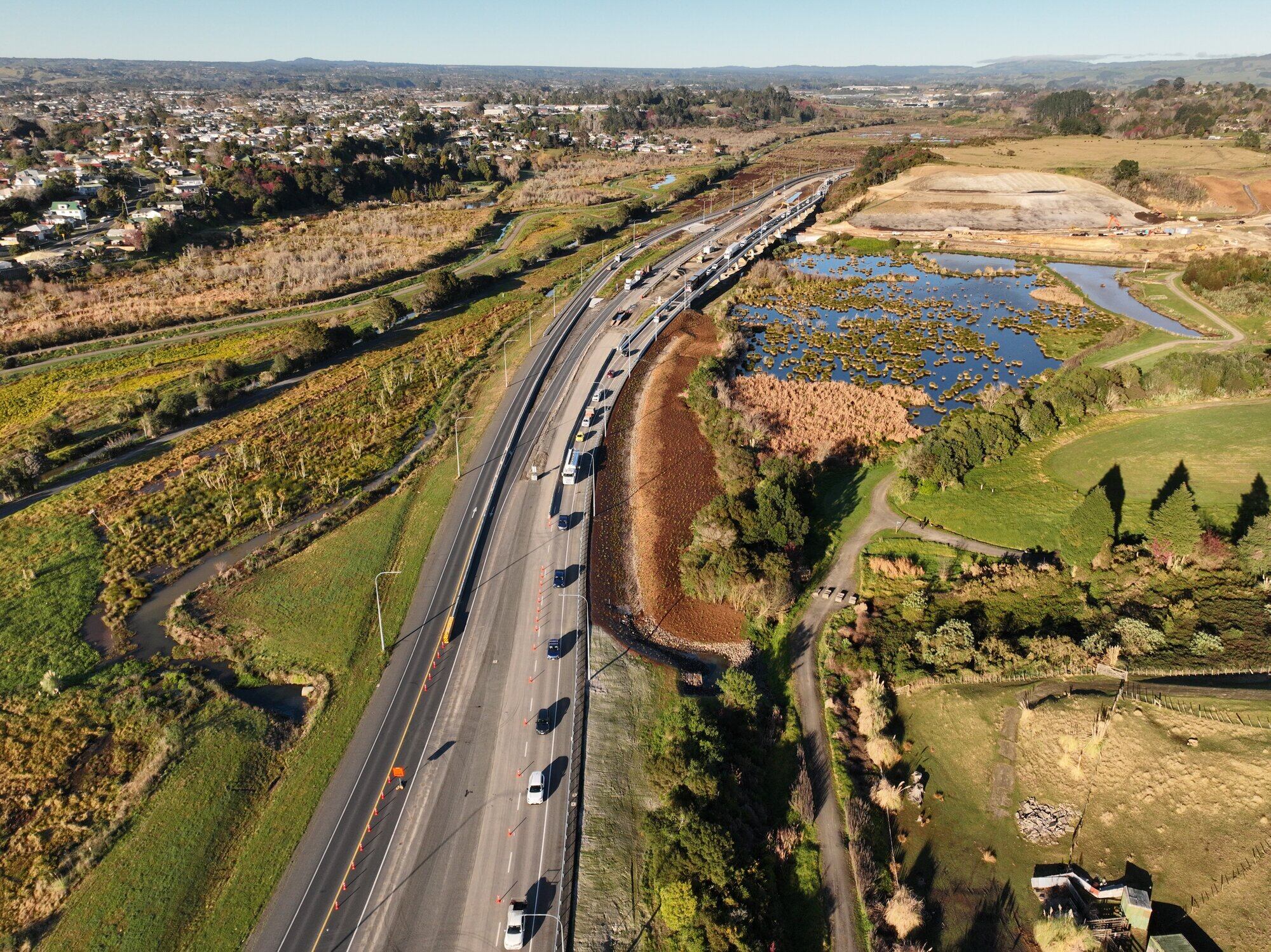 A new flyover linking SH29 and the Takitimu Drive Toll Road has opened to traffic, marking a major milestone in the Takitimu North Link Stage 1 project. Photo / NZTA