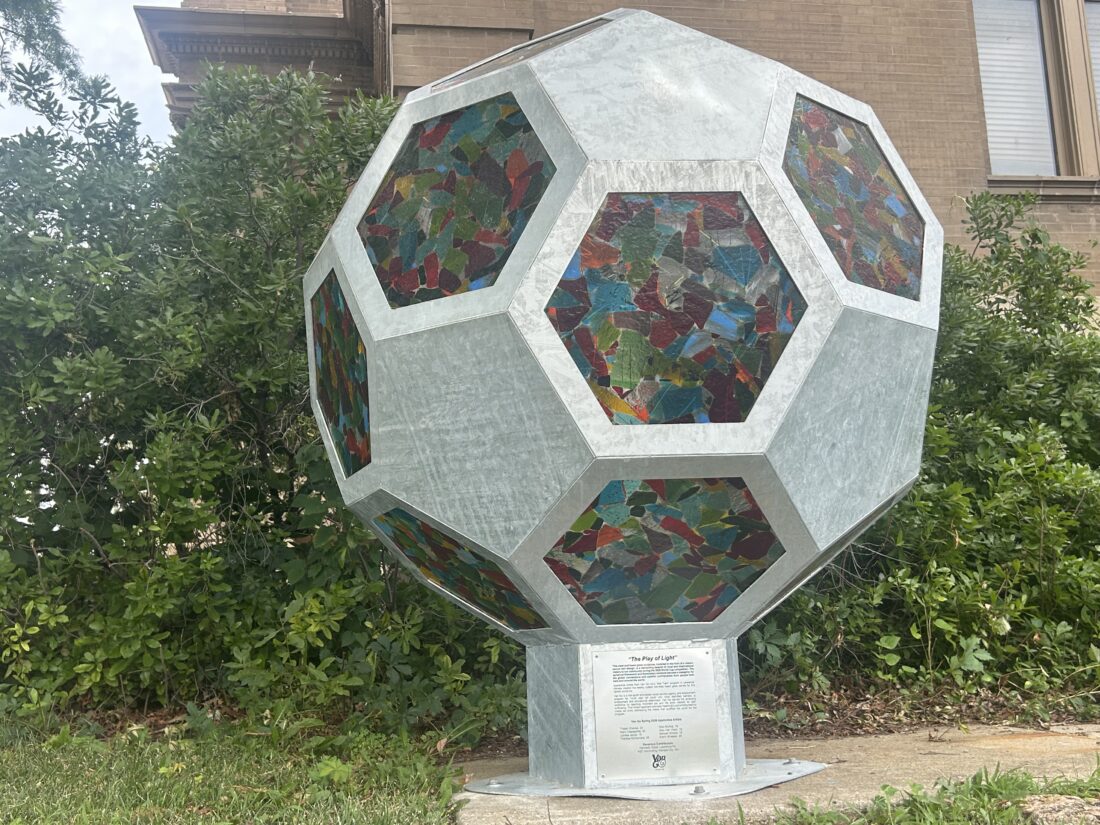Van Go artists’ new soccer ball sculpture marks their role in Lawrence’s special World Cup summer | News, Sports, Jobs