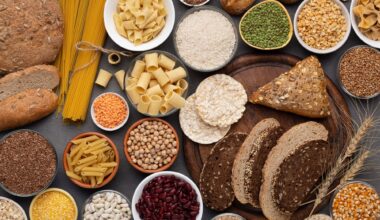 Healthy nutrition. Selection of gluten free products on wooden background