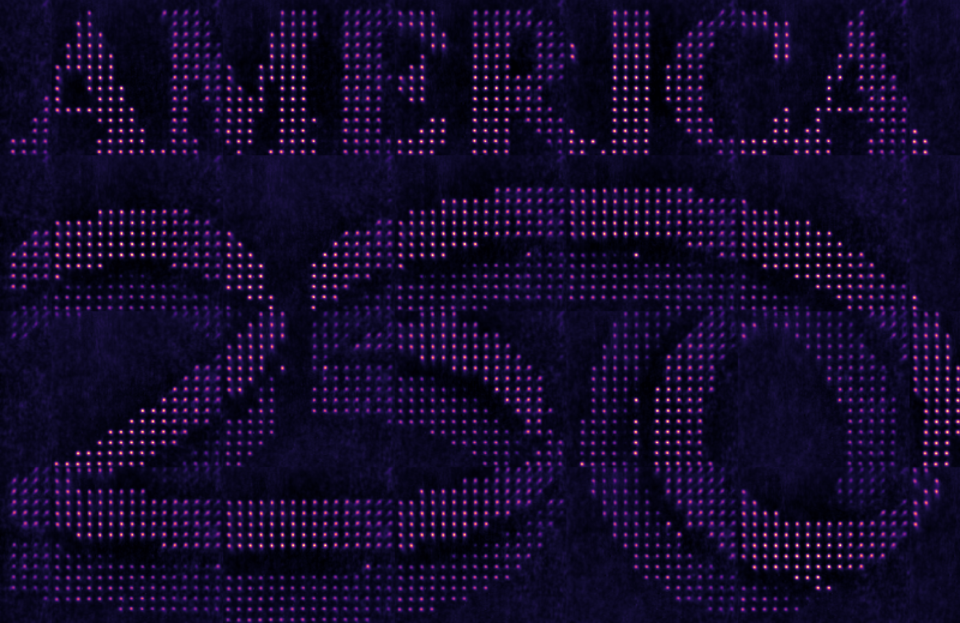 Atom Art for America 250 by Infleqtion quantum procession unit