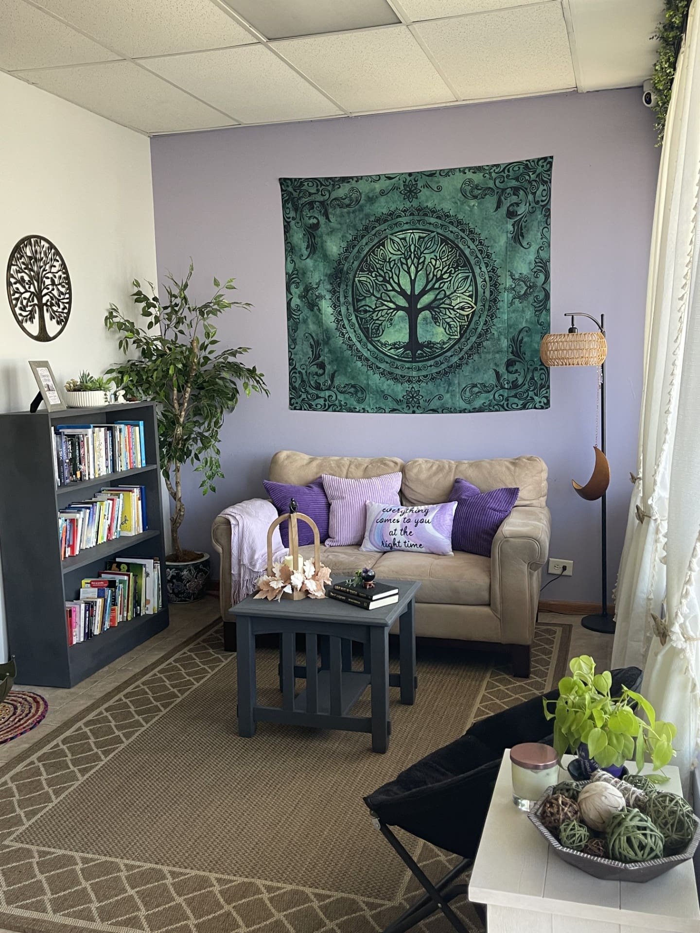 The Soul Sanctuary Shop in Joliet, a business inspired by owner Karen Mahoney’s journey from loss to healing, is seen in 2026.