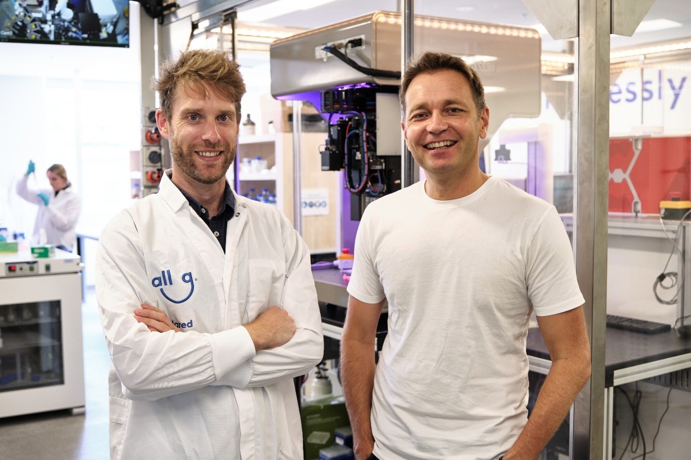 Dr. Jared Raynes (CSO) and Jan Pacas (founder and CEO), All G. Image credit: All G