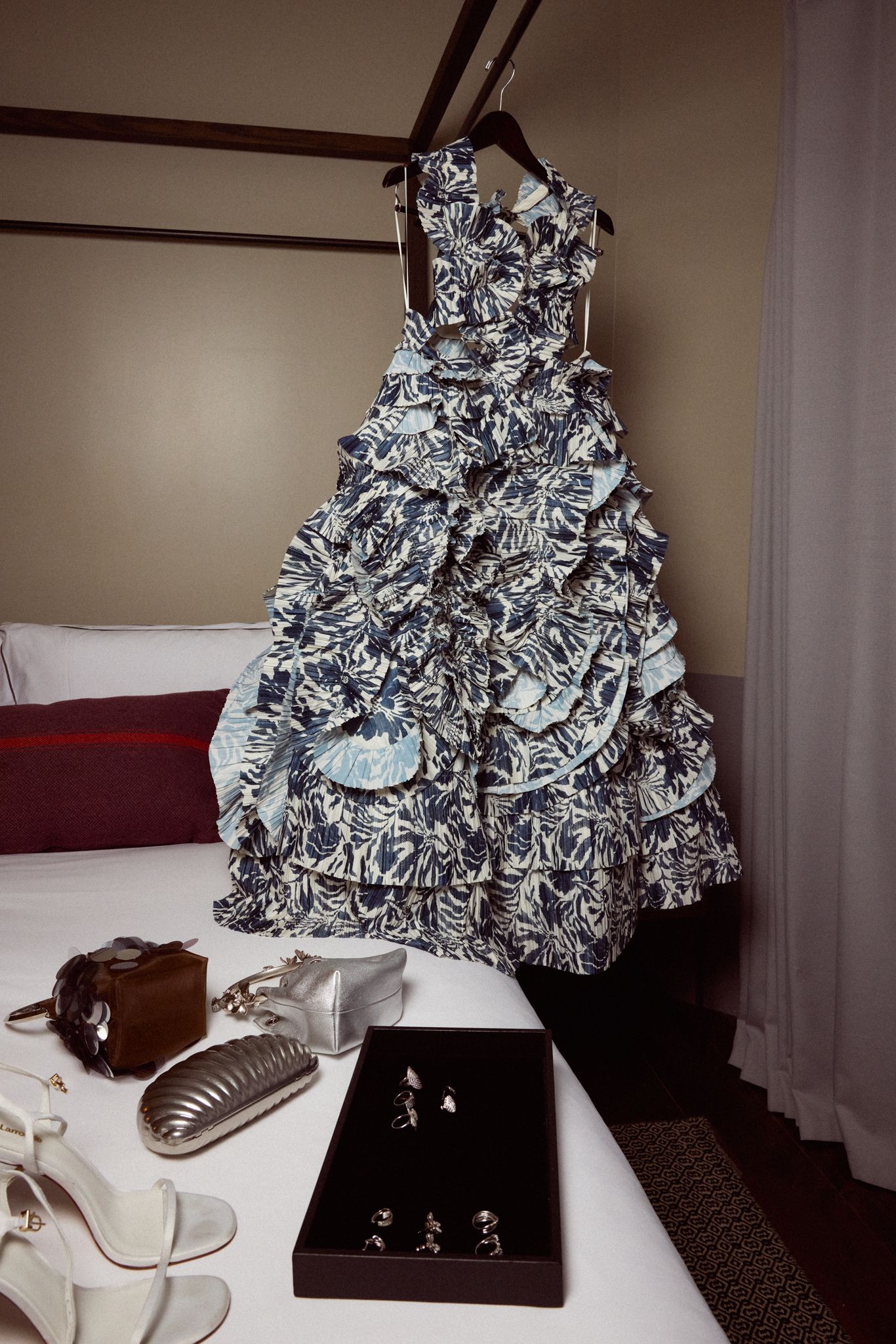 Catherine Laga'aia's outfit on the rack.