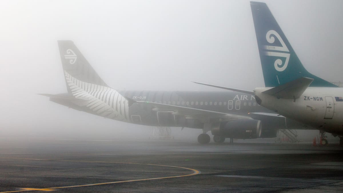 Flights delayed, cancelled after fog blankets Auckland, mist blankets much of North Island