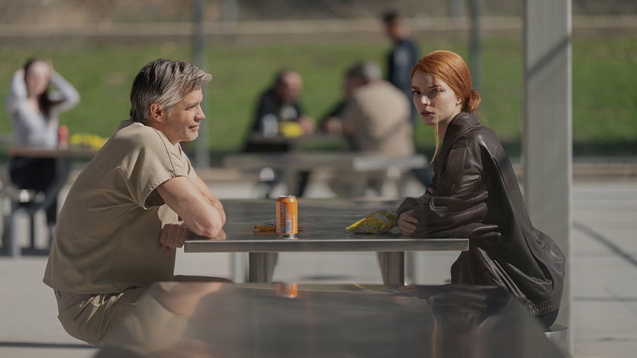 Timothy Olyphant and Anya Taylor-Joy in Lucky