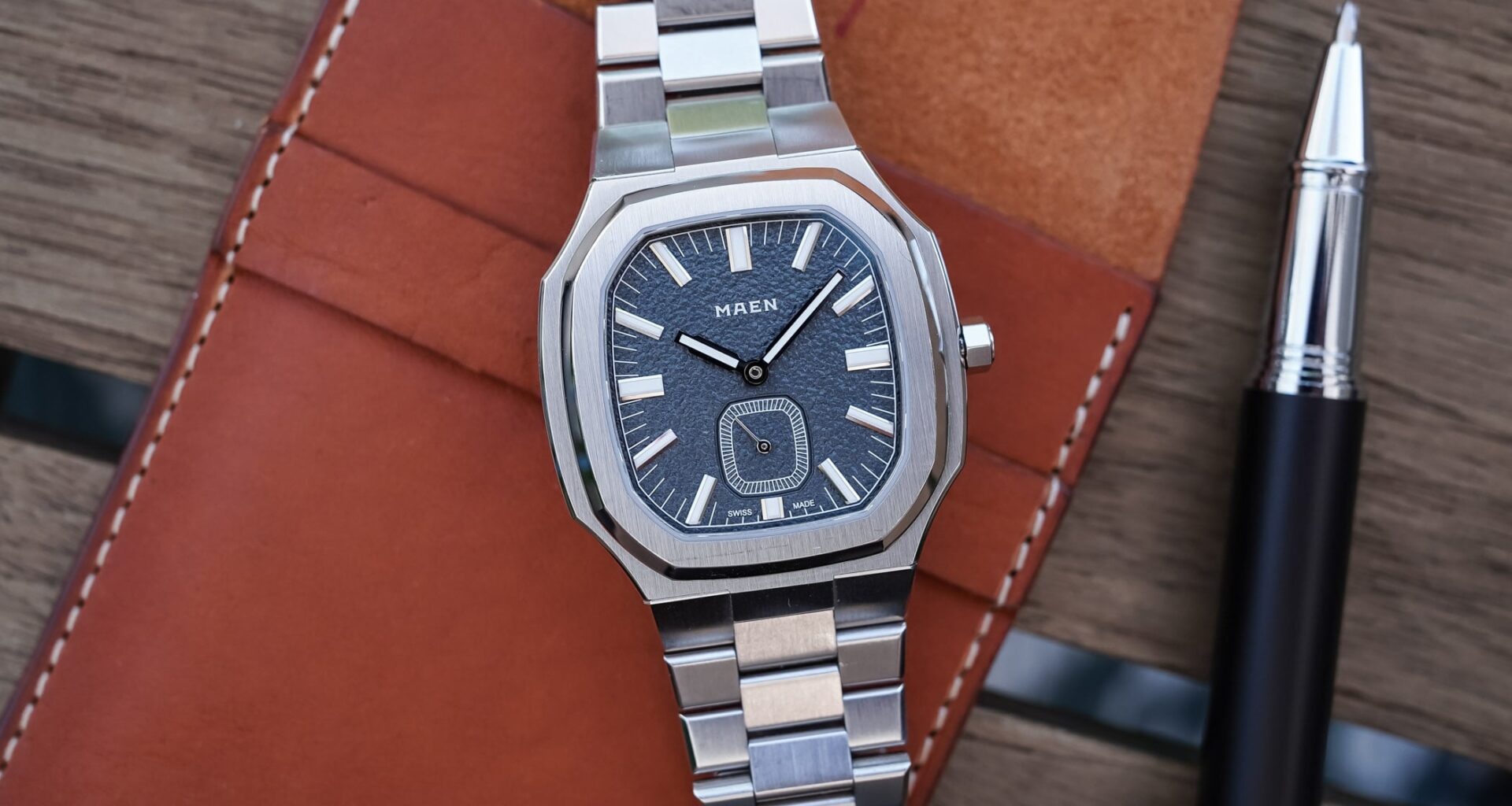 Hands-On: Revisiting Maen’s Coolest Integrated Sports Watch, the Manhattan 37 Ultra-Thin with Blue Tuscan Dial