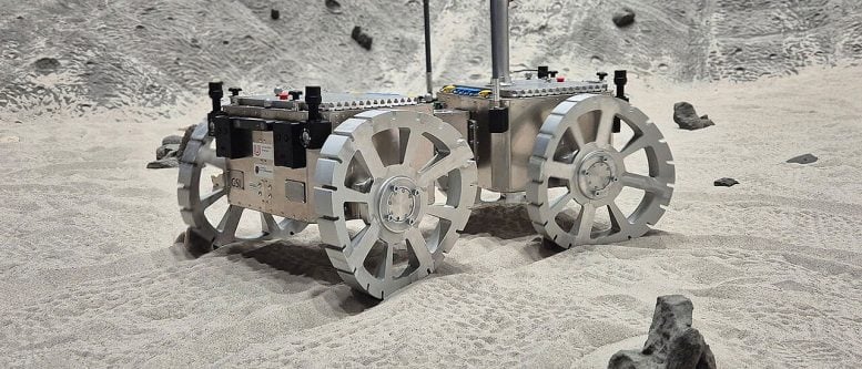 Mars Rover With Sandfish Wheels