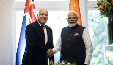 Indian Prime Minister Narendra Modi visits Auckland, New Zealand