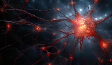 Neuronal Brain Cell Damage Art Concept Illustration