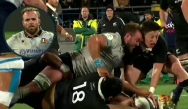 Italy star banned for reckless headbutt on All Blacks' Cam Rogiard