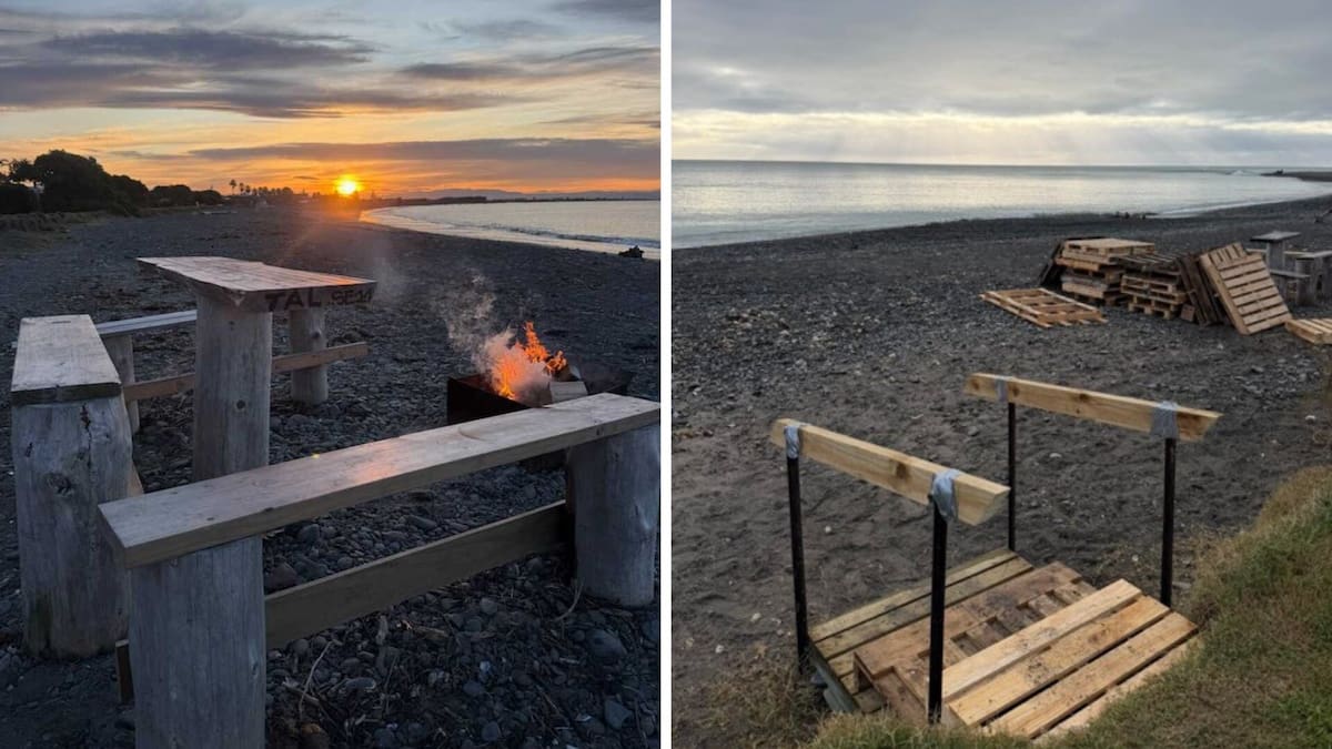Te Awanga tiki bar stays after council removal mix-up