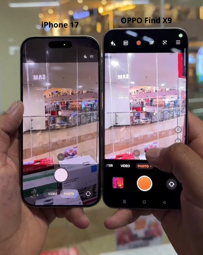 OPPO Find X9s vs iPhone 17 Camera