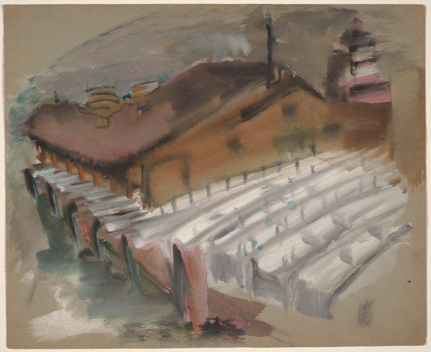 Mark Rothko, "Untitled (wharf, Gloucester, Massachusetts)," 1934. National Gallery of Art, Washington, D.C.