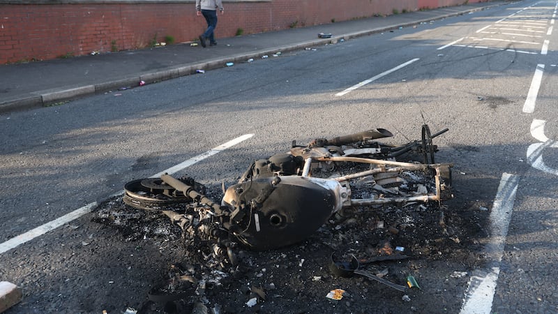 Clean-up operation starts after night of ‘absolute chaos’ in west Belfast