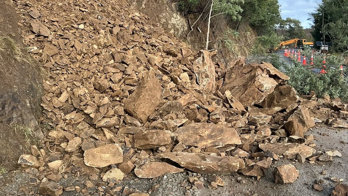 New slip delays reopening SH1 between Cheviot and Kaikōura after severe flooding