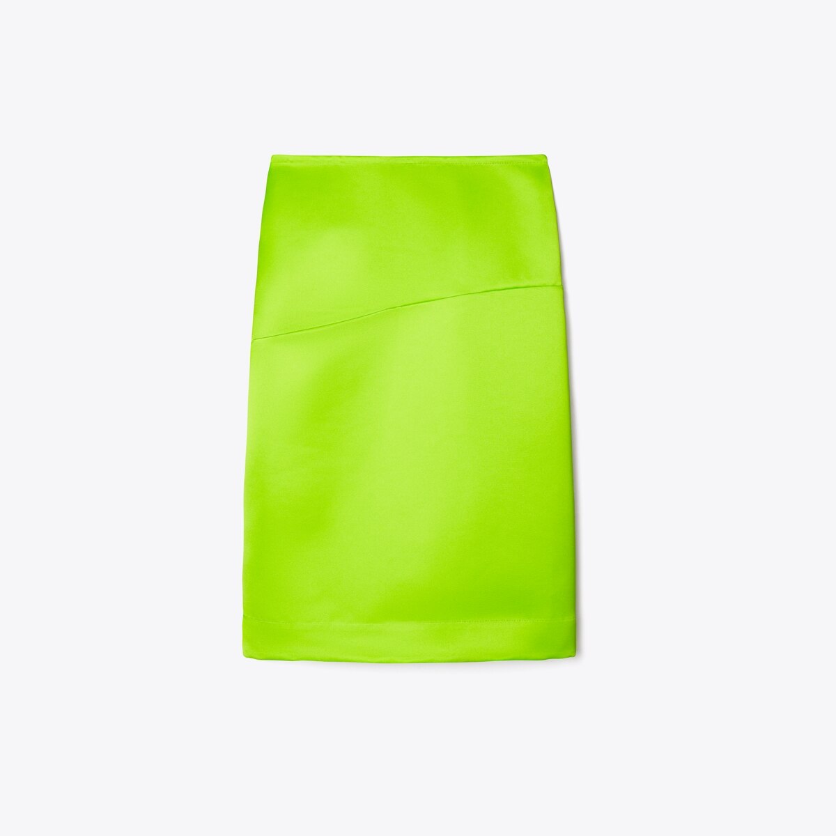 Deconstructed Satin Skirt in Green, Size 2