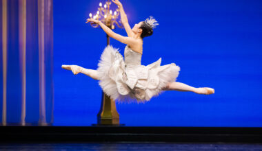 RNZB Principal Mayu Tanigaito and Principal Laurynas Vejalis in Birthday Offering, part of Winter Season 2026. Photo by Stephen A'Court.