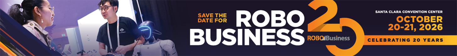 SITE AD for the 2026 RoboBusiness call for speakers