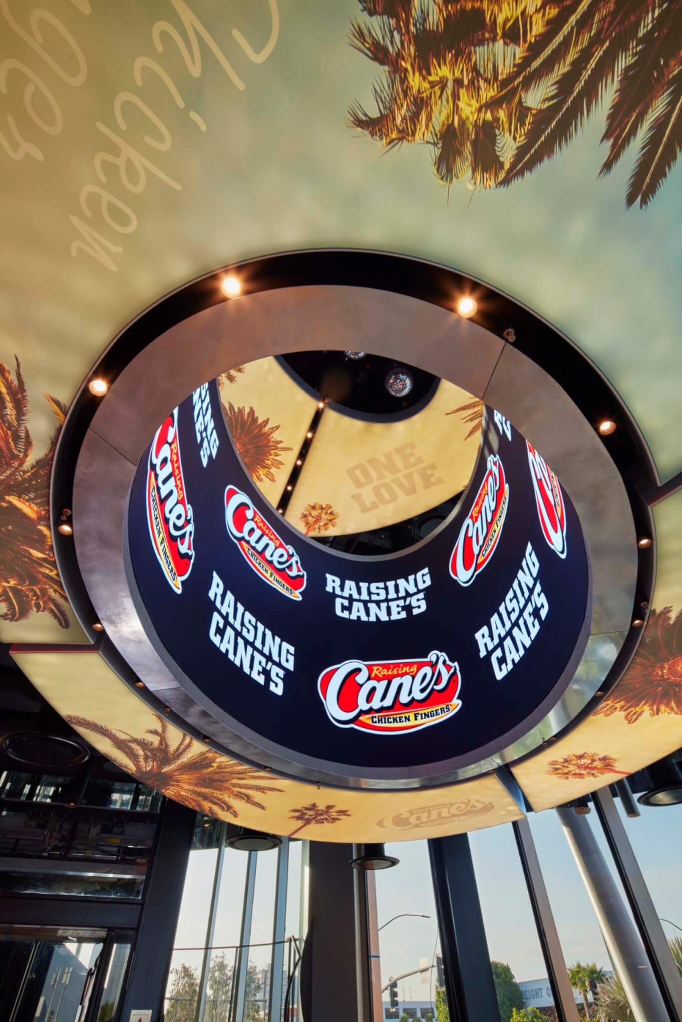 interior cylindrical drum 