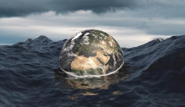 Rising Sea Levels Earth Sinks Into Ocean