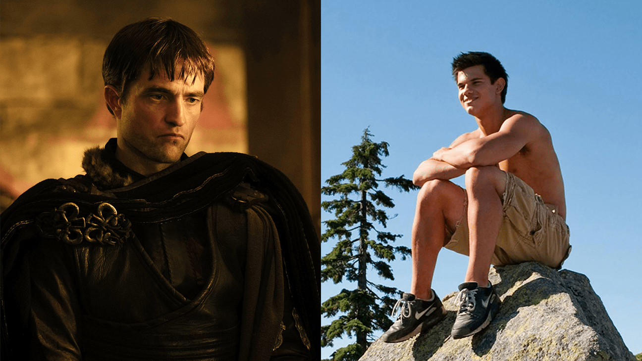 Robert Pattinson in 'The Odyssey' and Taylor Lautner in 'The Twilight Saga: Eclipse.'