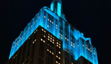 Empire State Building lights up blue for Taylor Swift and Travis Kelce wedding