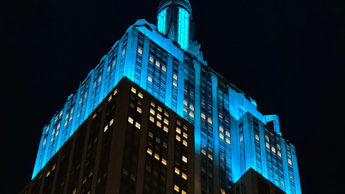 Empire State Building lights up blue for Taylor Swift and Travis Kelce wedding