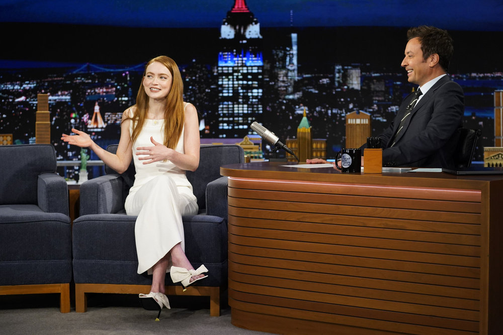 First Look: Sadie Sink Appears On Wednesday's "Tonight Show Starring Jimmy Fallon"