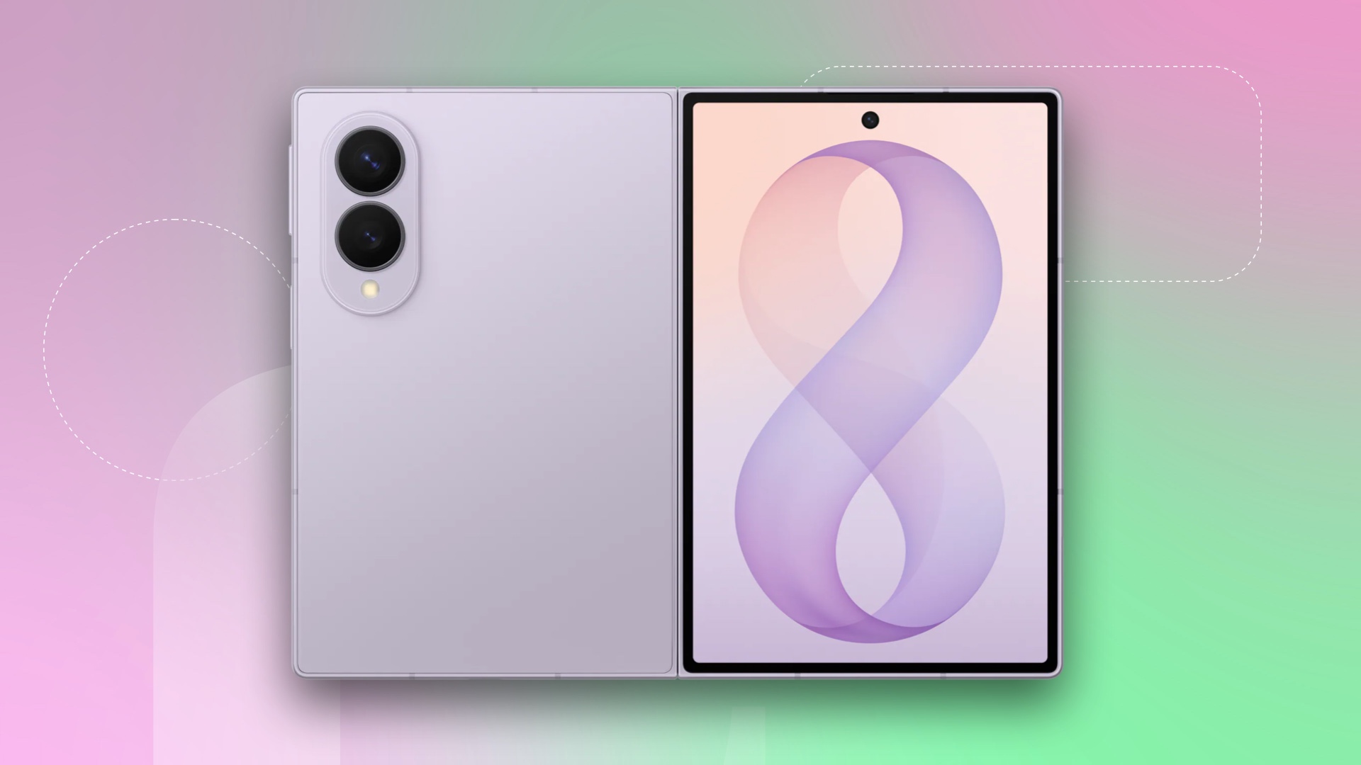 Samsung Galaxy Z Fold 8 in purple
