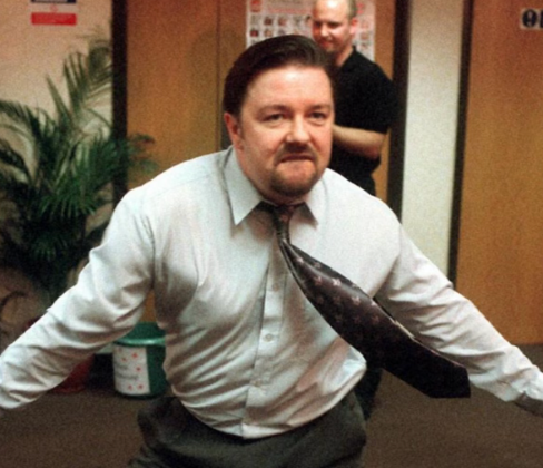 David Brent (Ricky Gervais) dances in classic ‘Office’ scene