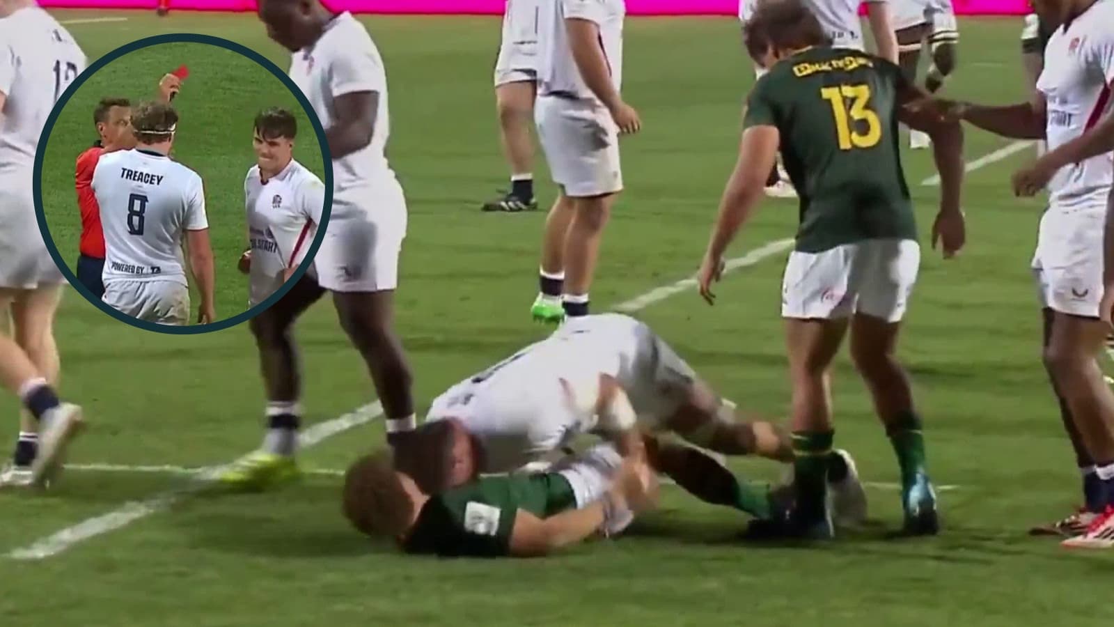 England player slammed for disgusting headbutt in defeat to Junior Springboks