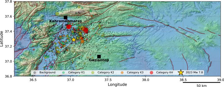Seismicity Categories Before Kahramanmaraş Earthquake