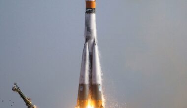 Soyuz FG Rocket Launch From Gagarin&rsquo;s Start Baikonur Cosmodrome