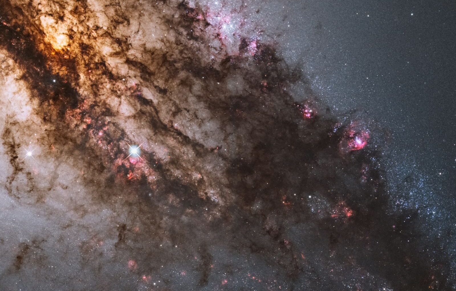 The James Webb Space Telescope reveals a striking image of Centaurus A