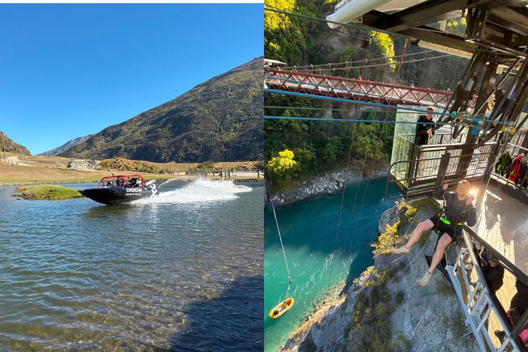 I found bungee jumping in any form is not for me, but jet boating is a lot of fun
