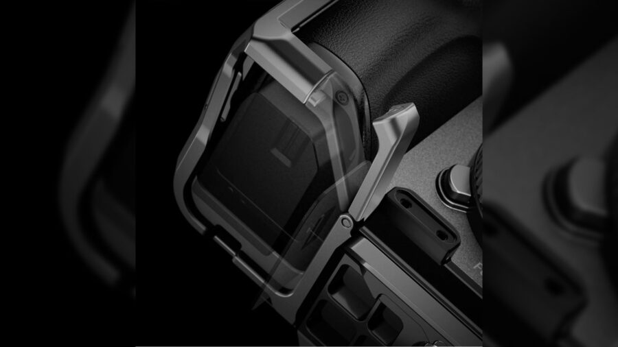 A magnetic latch prevents accidental battery compartment opening