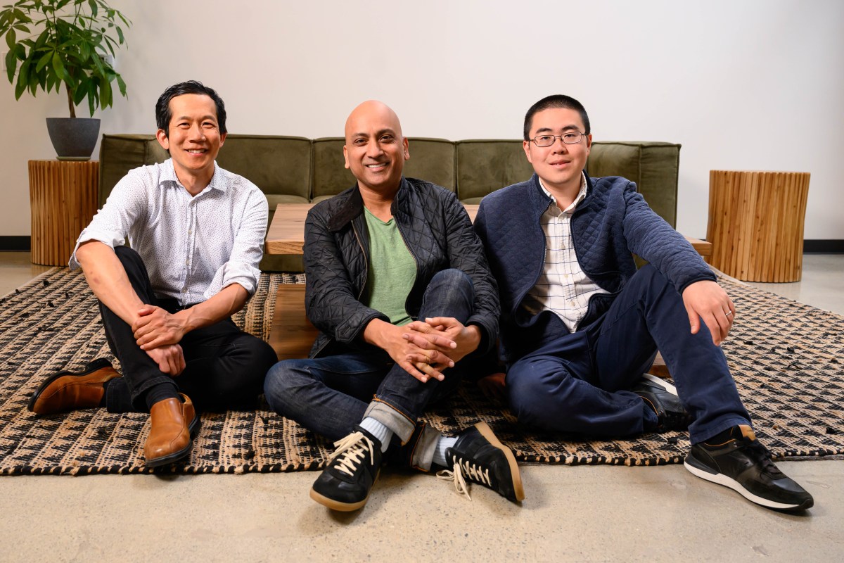 Together AI founders Percy Liang, CEO Vipul Ved Prakash, CTO Ce Zhang