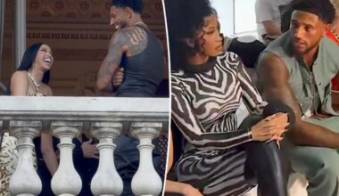 Cardi B sets tongues wagging with Paris Fashion Week flirt fest with soccer hunk Maduka Okoye