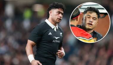All Blacks: After Wallace Sititi’s head knock, his mother wanted him out of rugby for a ‘long time’