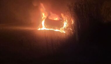 Mystery after flames engulf car on State Highway 2 near Hastings