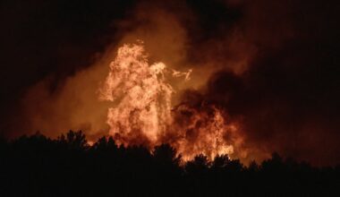 Big wildfires hit dry southern France, fanned by 30C heat and strong wind gusts